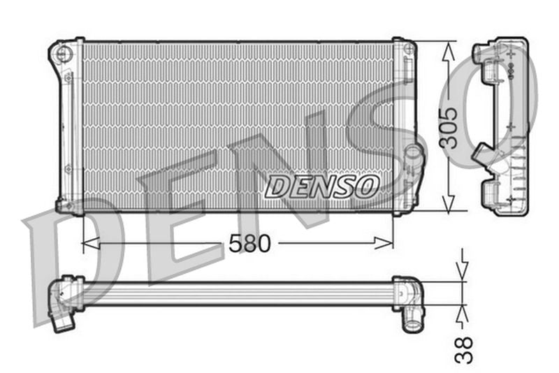 Denso Radiator DRM13020