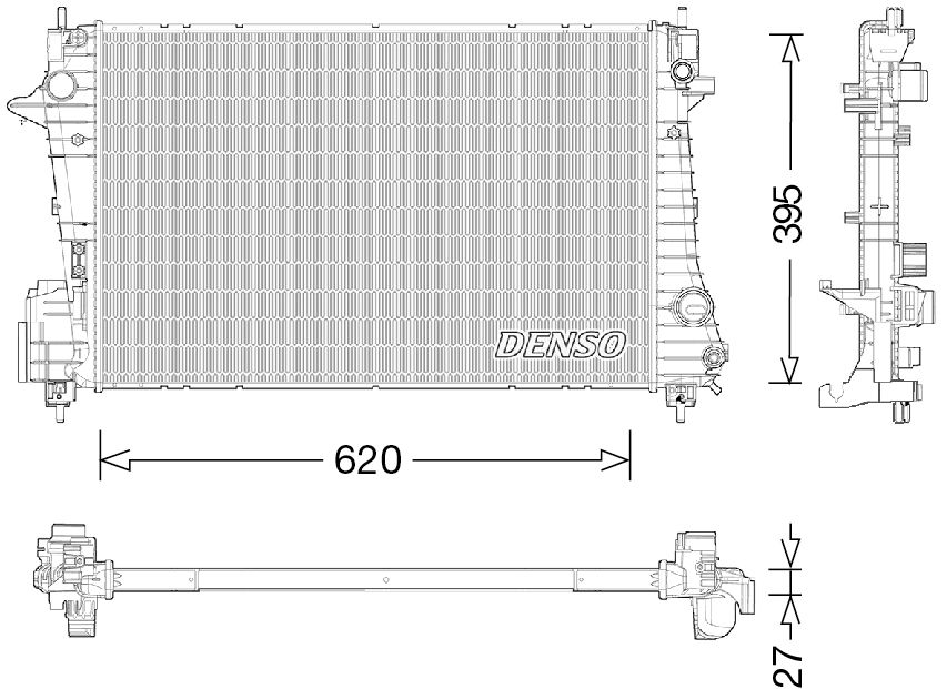 Denso Radiator DRM15009