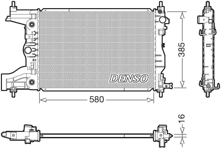Denso Radiator DRM15016