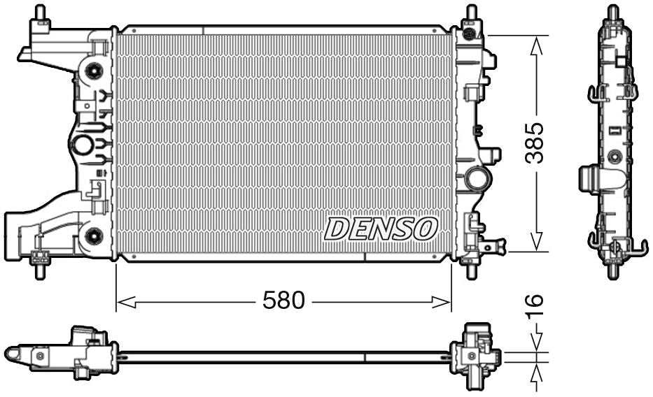 Denso Radiator DRM20005
