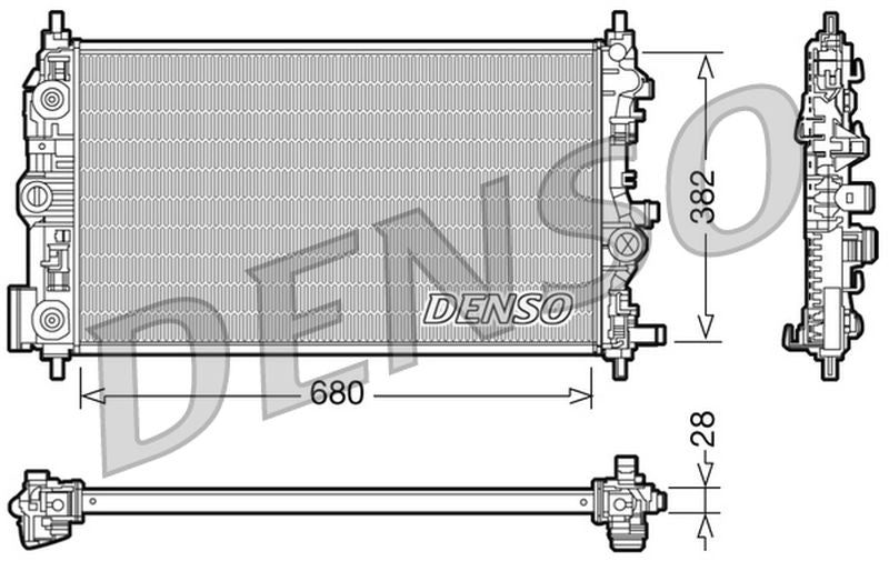 Denso Radiator DRM20009