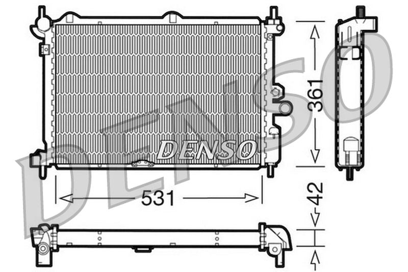 Denso Radiator DRM20014