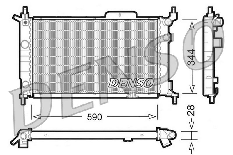 Denso Radiator DRM20015