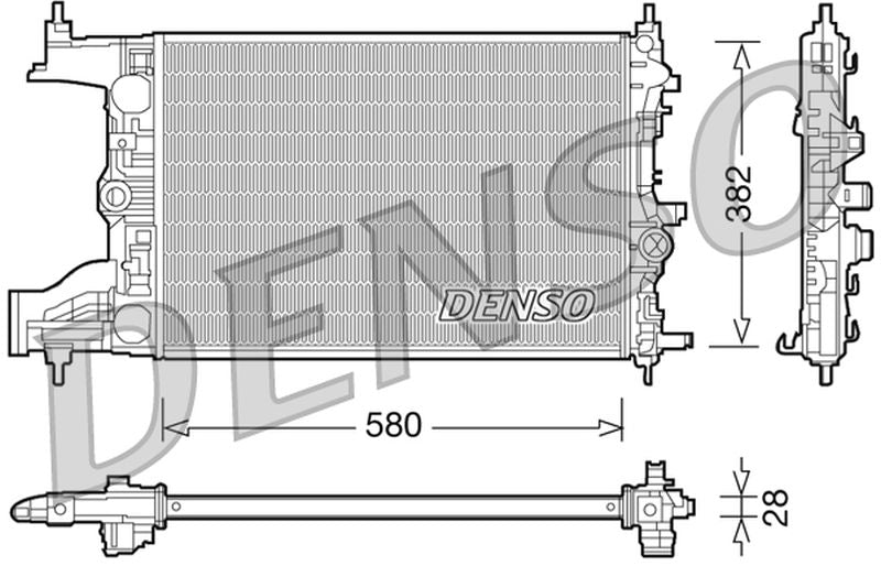 Denso Radiator DRM20096