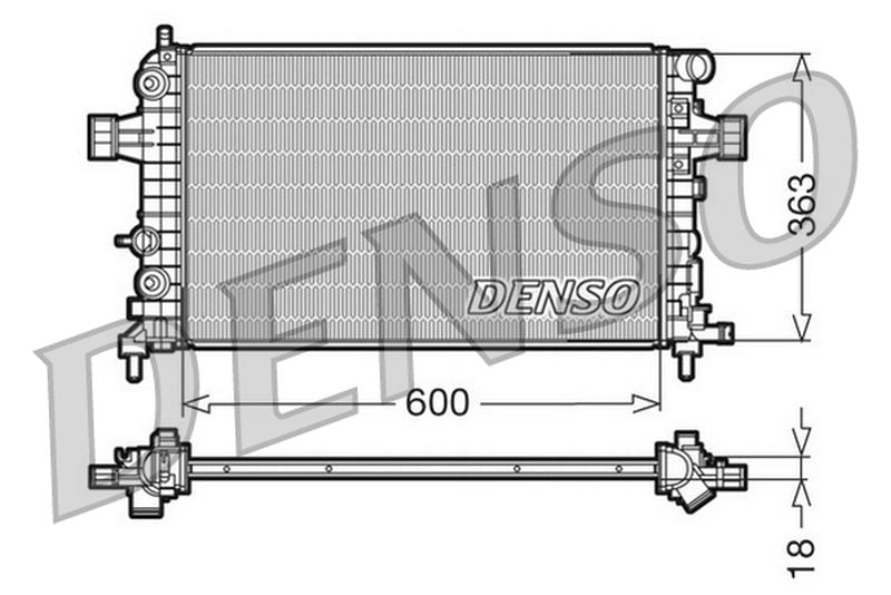 Denso Radiator DRM20101