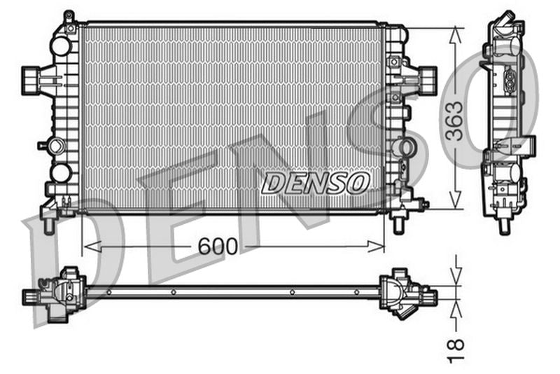 Denso Radiator DRM20103