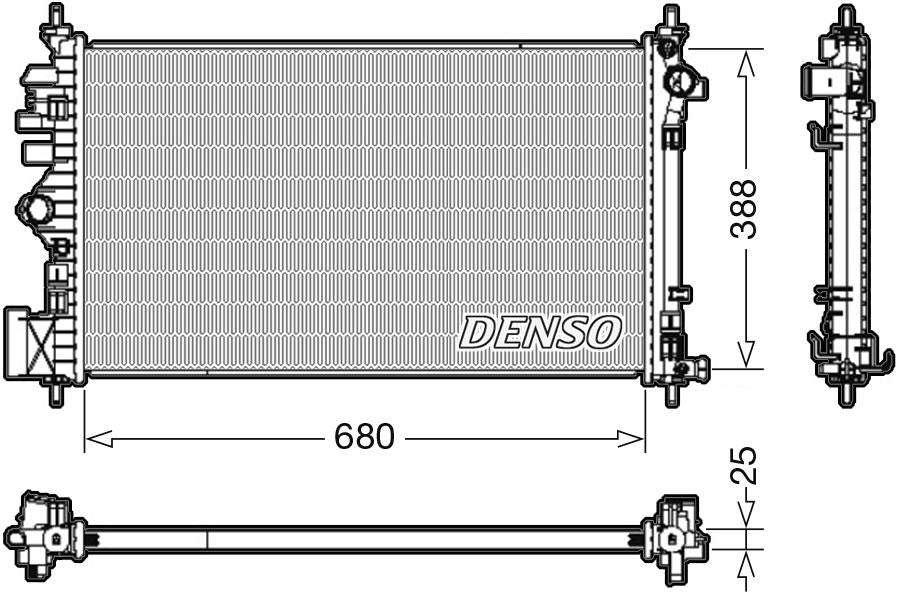 Denso Radiator DRM20107