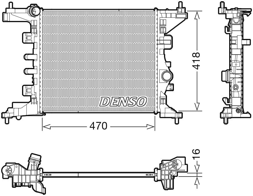 Denso Radiator DRM20121