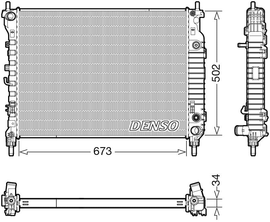Denso Radiator DRM20124