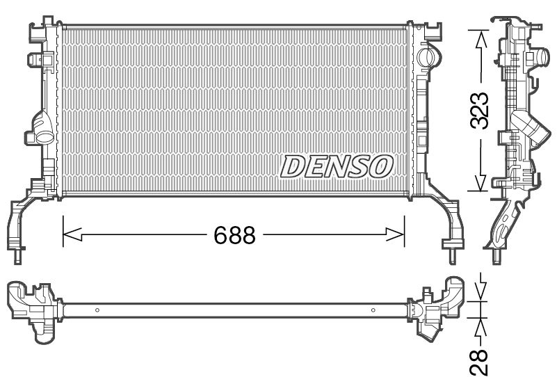 Denso Radiator DRM23038