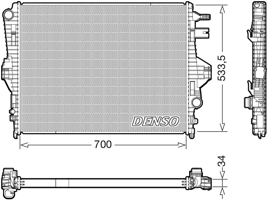 Denso Radiator DRM32050