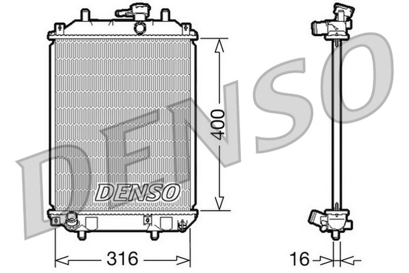 Denso Radiator DRM35001