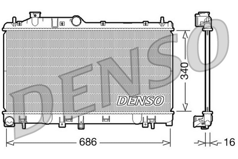 Denso Radiator DRM36007
