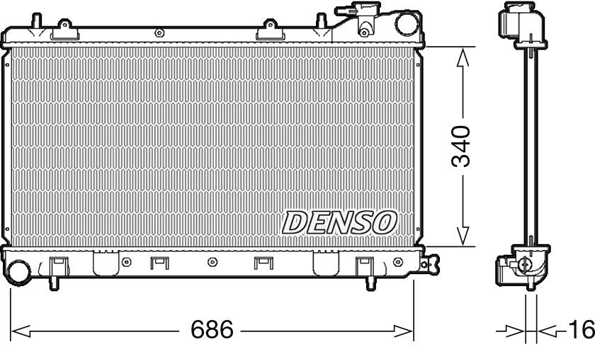 Denso Radiator DRM36017