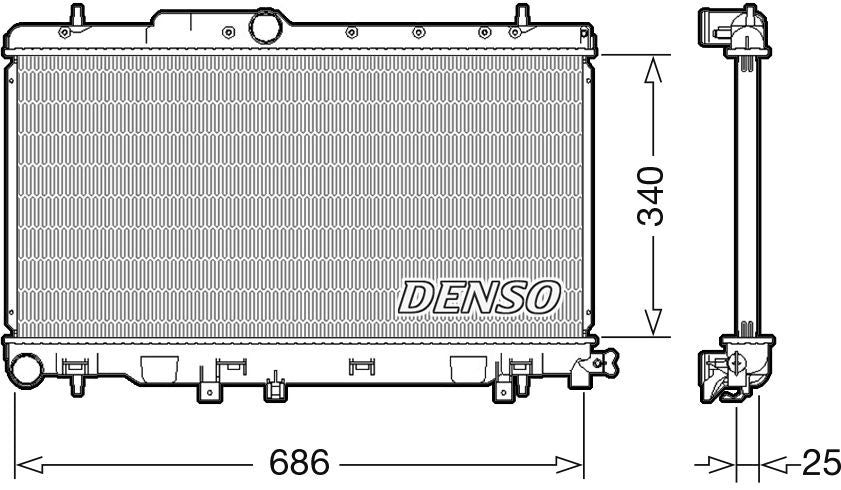 Denso Radiator DRM36019
