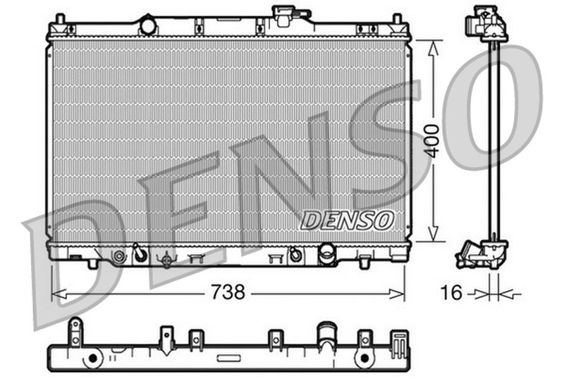 Denso Radiator DRM40013
