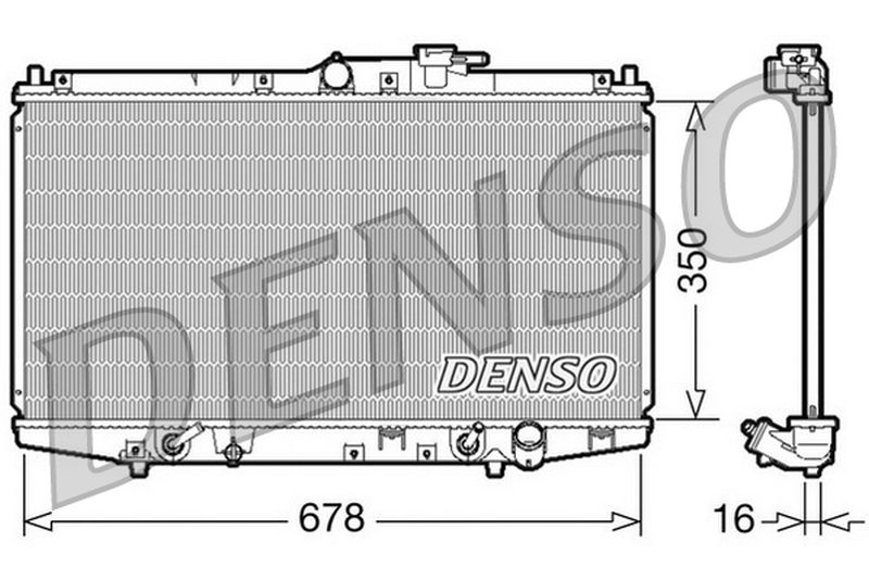 Denso Radiator DRM40020