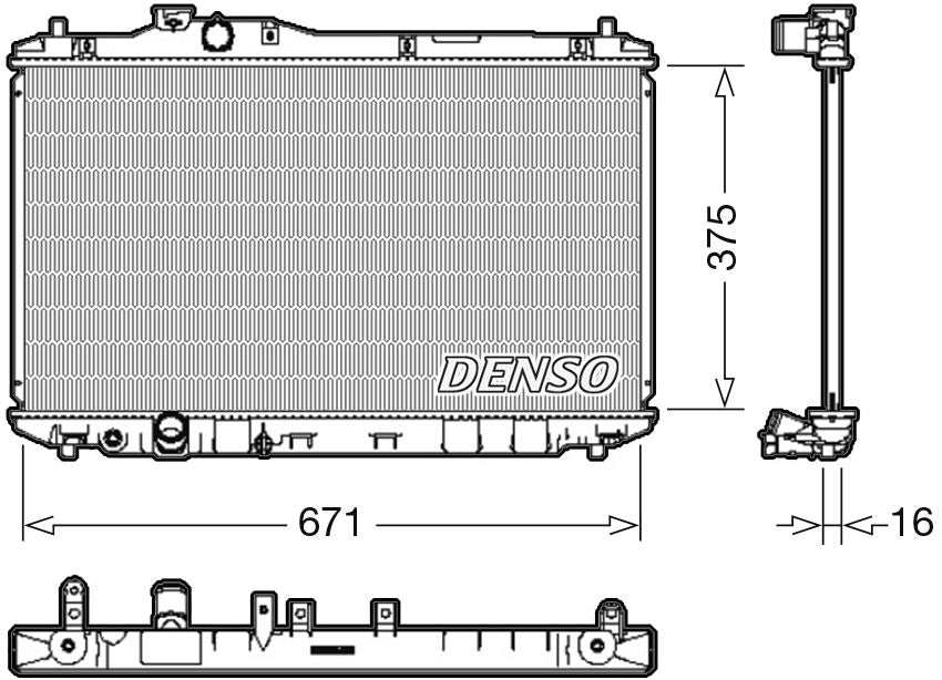 Denso Radiator DRM40037