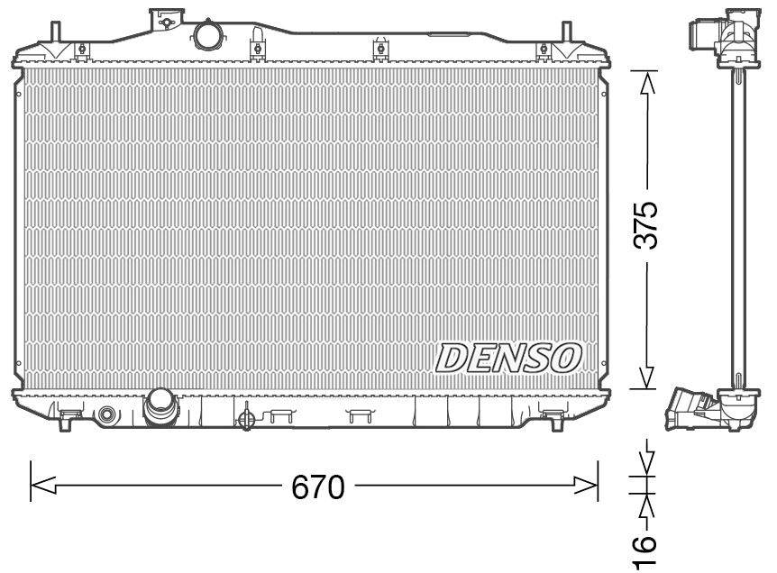 Denso Radiator DRM40040