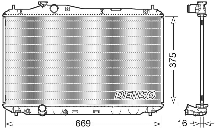 Denso Radiator DRM40042