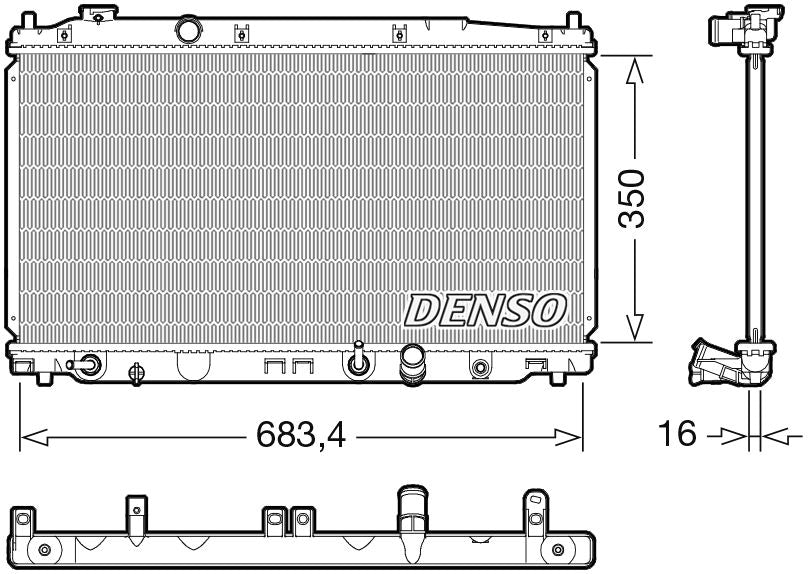 Denso Radiator DRM40053