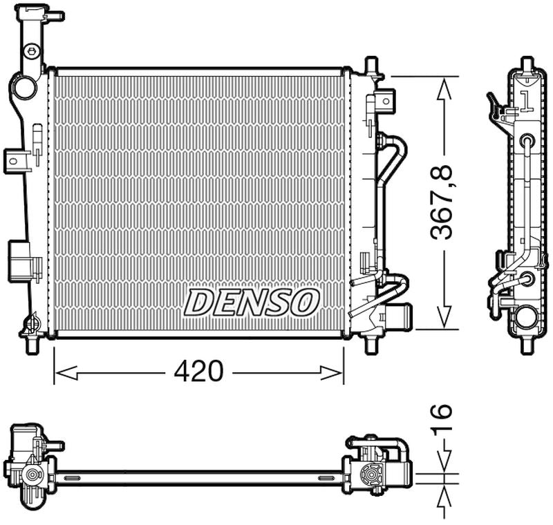 Denso Radiator DRM43007