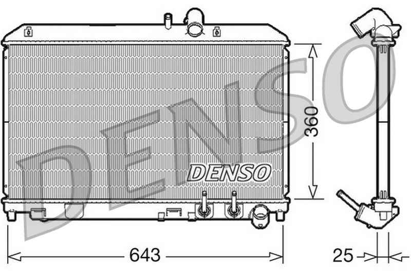 Denso Radiator DRM44012