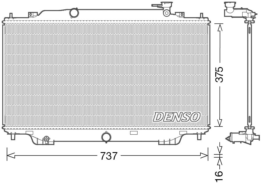 Denso Radiator DRM44042