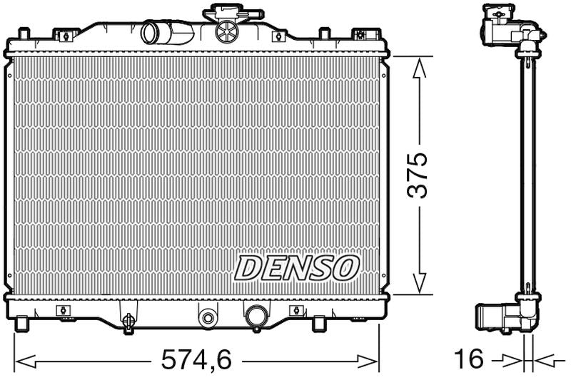 Denso Radiator DRM44043