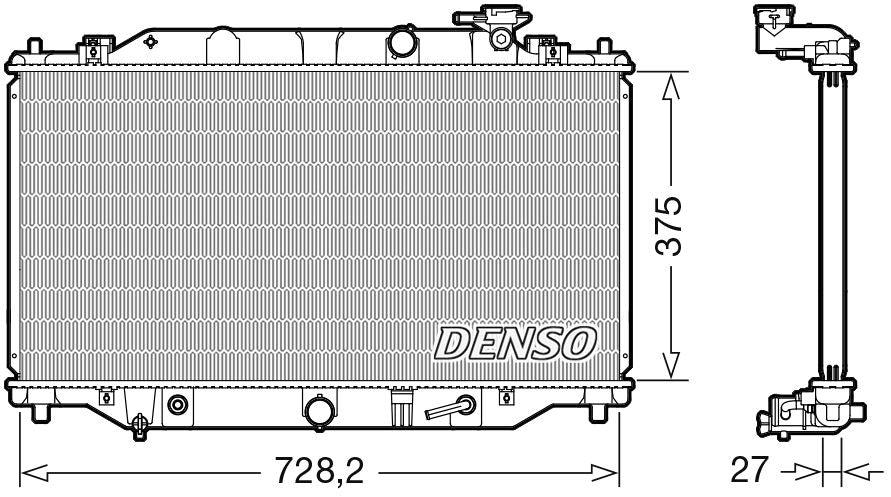 Denso Radiator DRM44044
