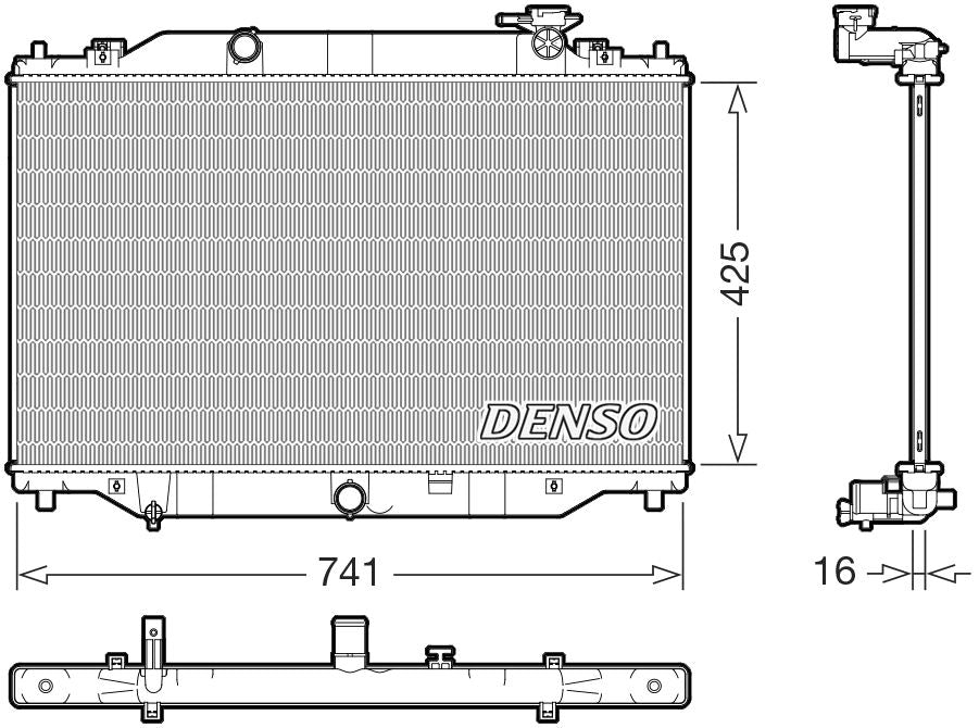 Denso Radiator DRM44053
