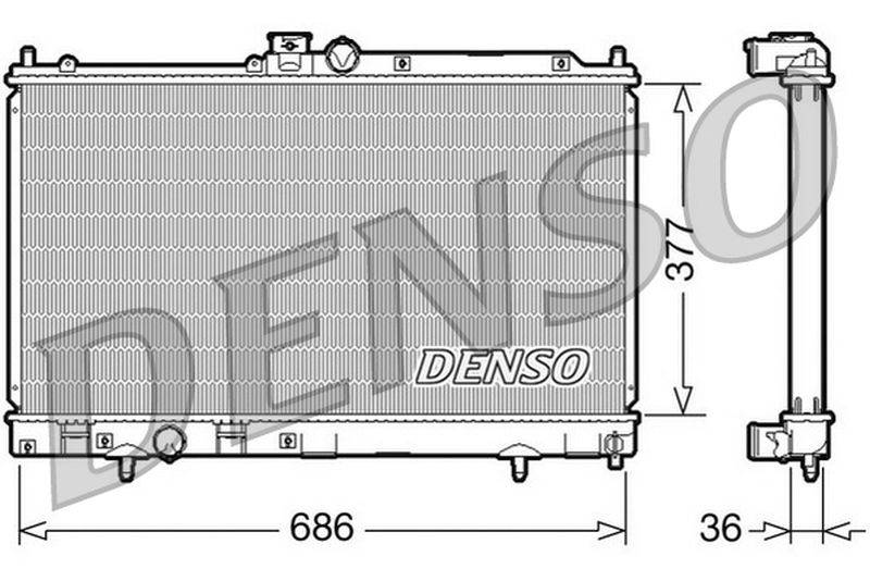 Denso Radiator DRM45022