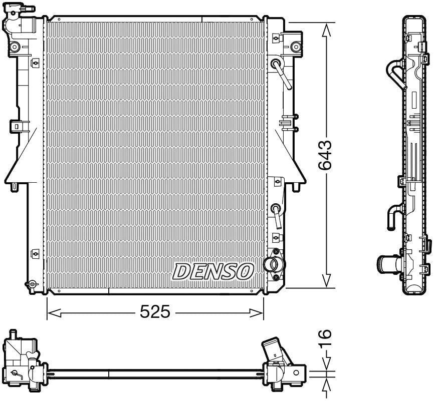 Denso Radiator DRM45055