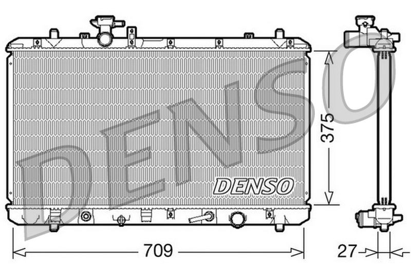 Denso Radiator DRM47025