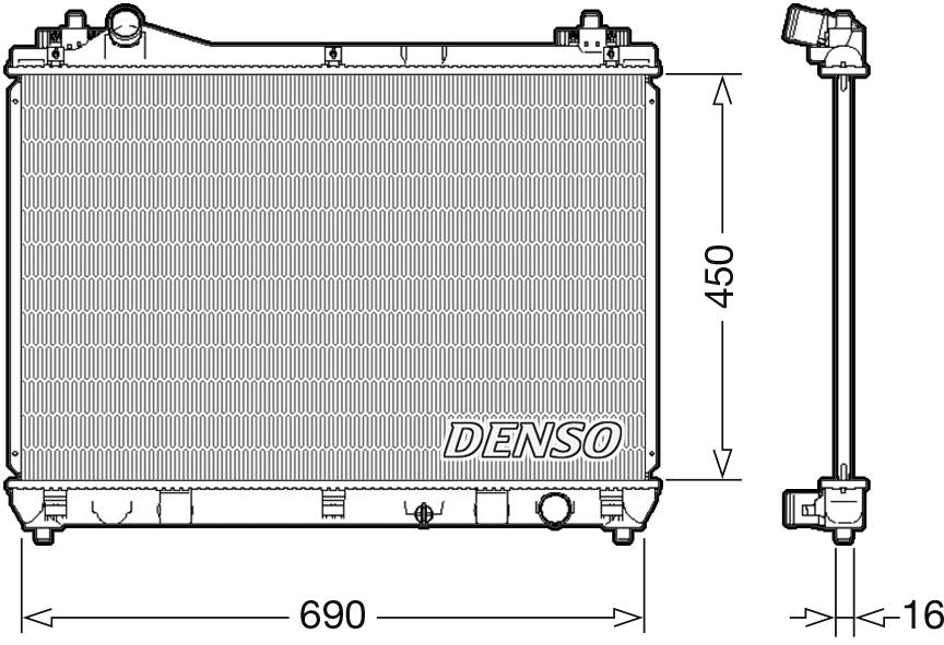 Denso Radiator DRM47031