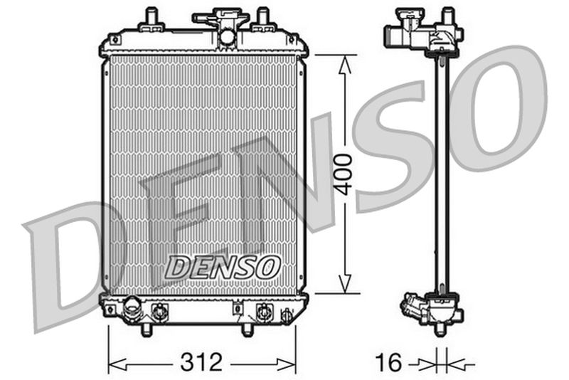 Denso Radiator DRM50050