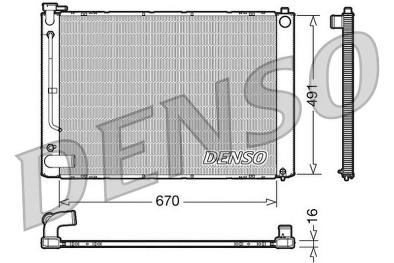 Denso Radiator DRM50055