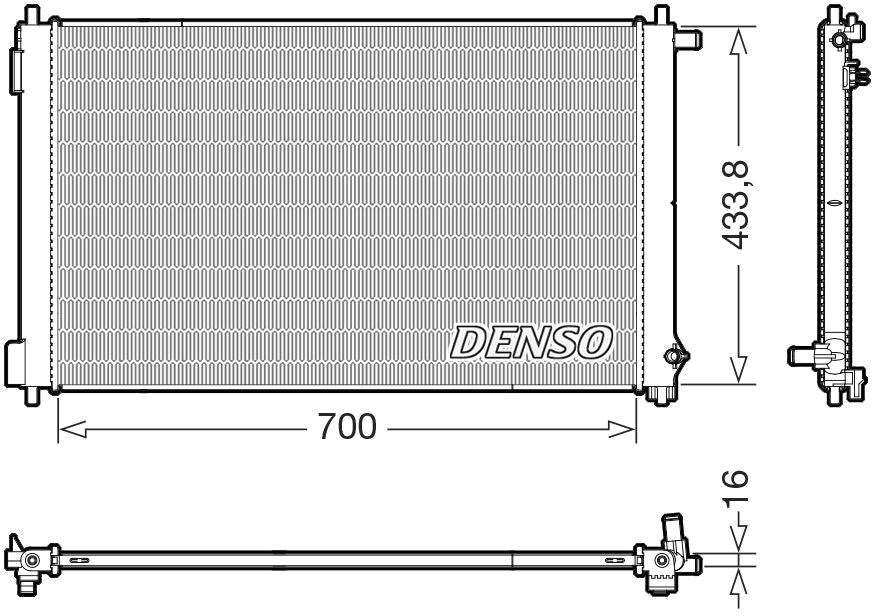 Denso Radiator DRM50154