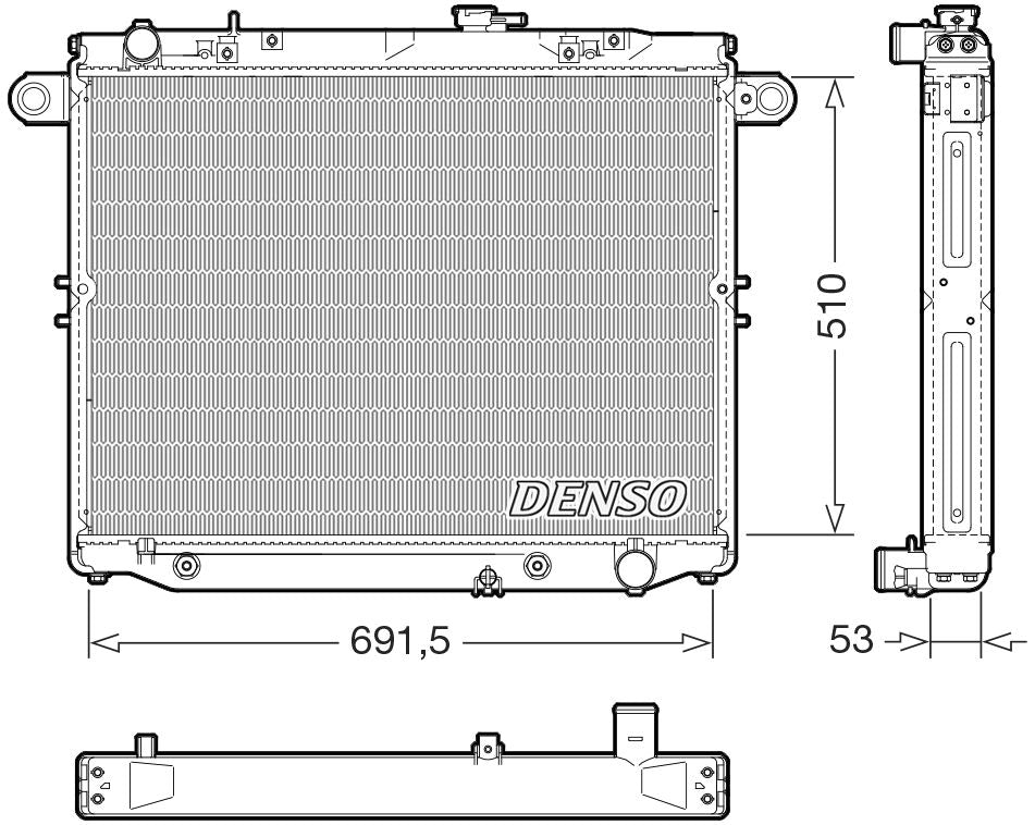 Denso Radiator DRM51015