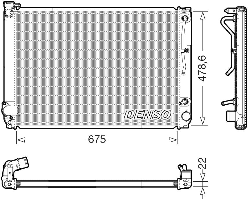 Denso Radiator DRM51016
