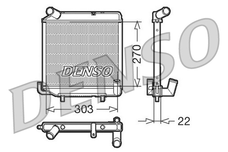 Denso Radiator DRM99003