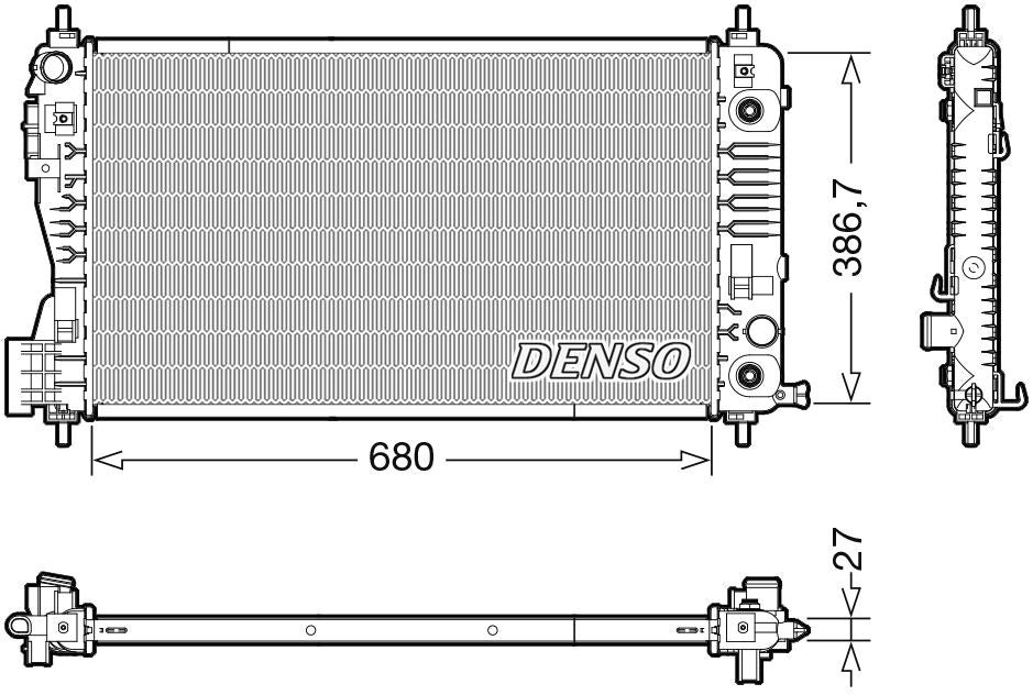 Denso Radiator DRM99012