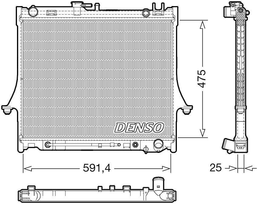 Denso Radiator DRM99015