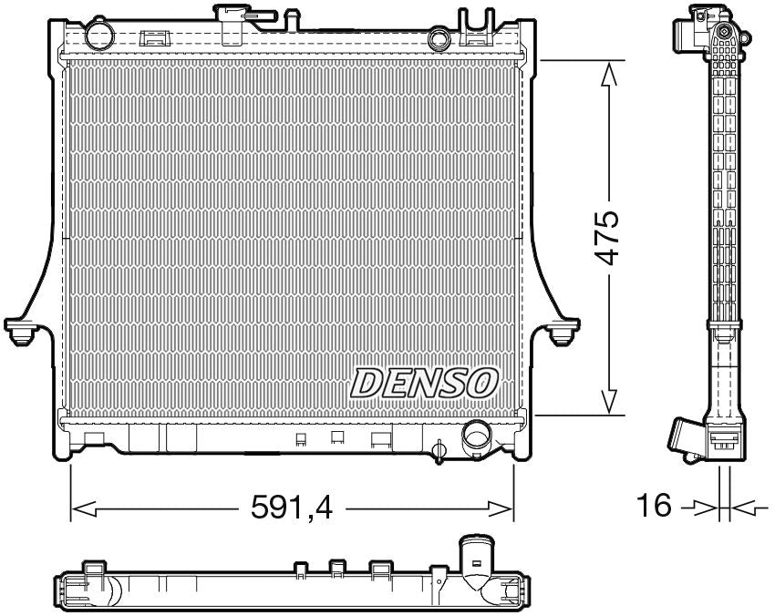 Denso Radiator DRM99016