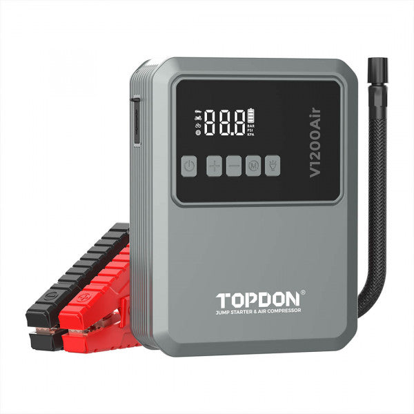 TOPDON 2-in-1 1200 Peak Amp Jump Starter & Tyre Inflator V1200AIR
