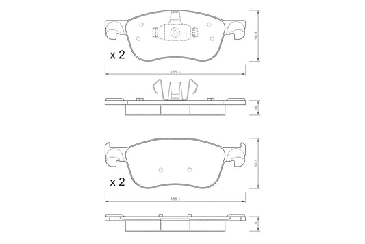VAICO Brake Pad Set, disc brake V25-2114
