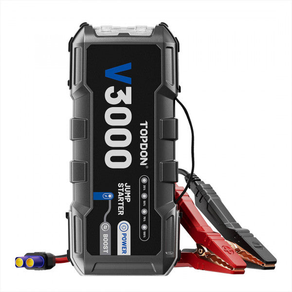 TOPDON 3000 Peak Amp Battery Jump Starter, Power Bank, & Flashlight V3000
