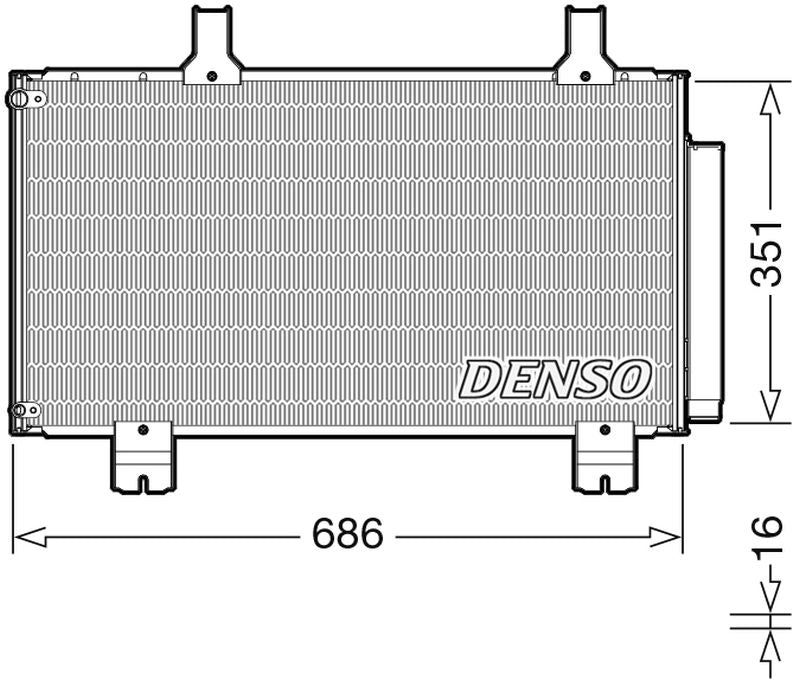 Denso Aircon Condenser DCN40028