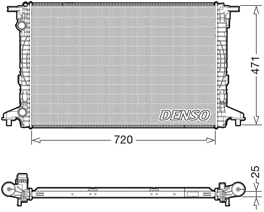Denso Radiator DRM02043