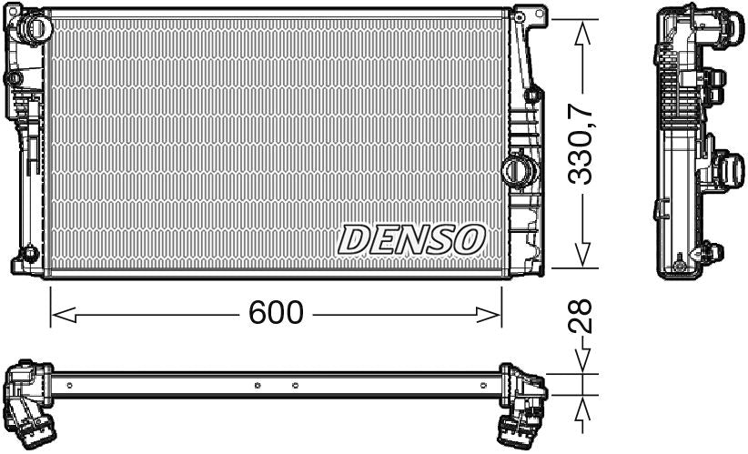 Denso Radiator DRM05120